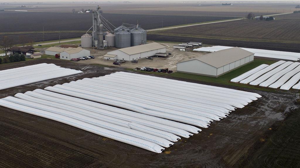 Algumas regiões americanas dobrarm a utilização de silo-bags para guardar a nova safra de grãos | Daniel Acker/Bloomberg
