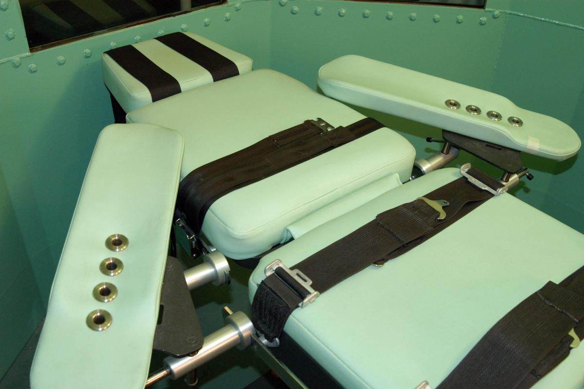 Sala de execução em presídio da Califórnia (EUA). | AFP