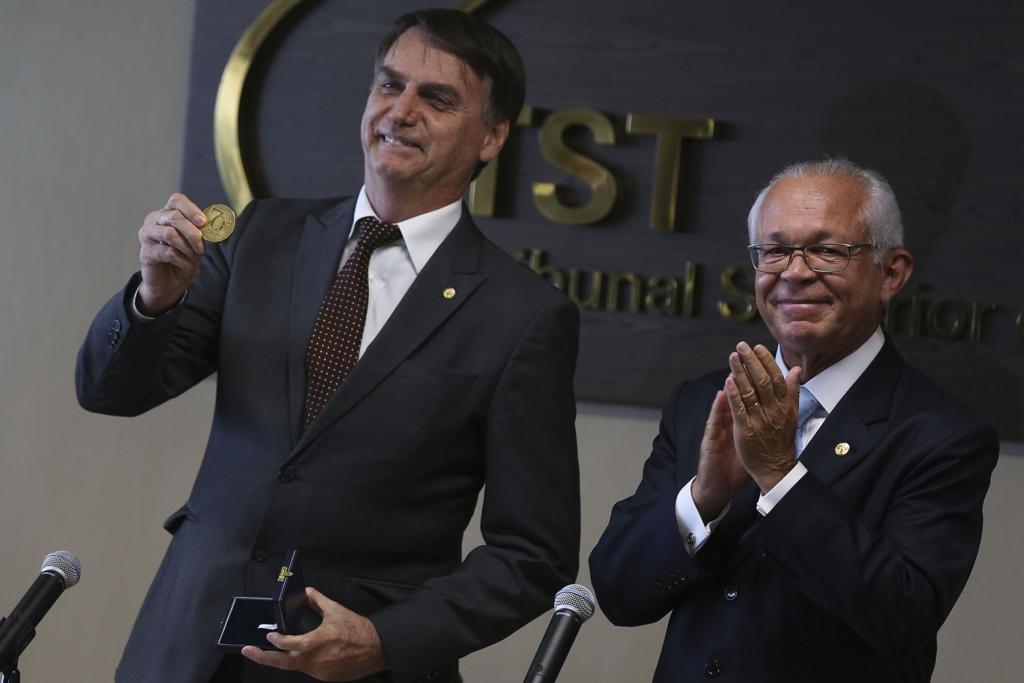 Em novembro, o presidente eleito Jair Bolsonaro se encontrou com o presidente do TST, João Batista Brito Pereira | Valter Campanato/Agência Brasil