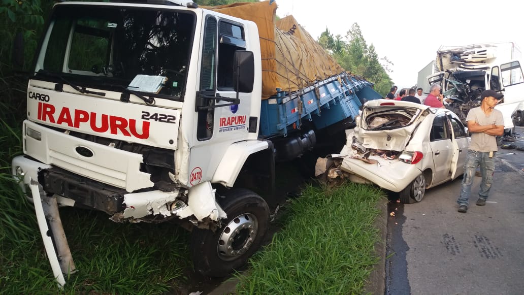 Acidente grave na BR-116 deixou dois feridos | Autopista Régis Bittencourt/Divulgação