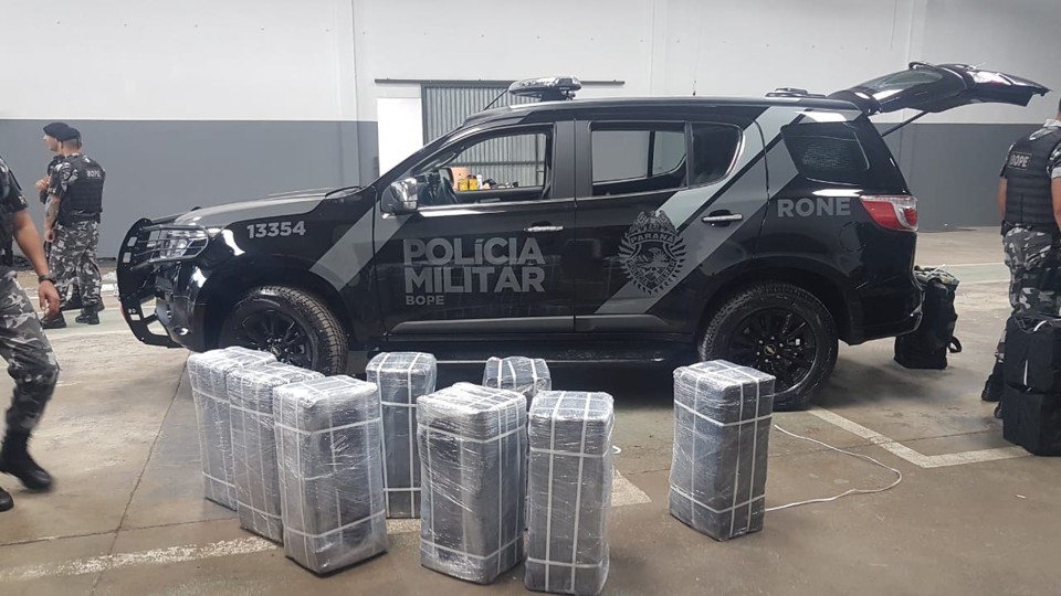 Droga foi encaminhada à Polícia Federal | Divulgação/Polícia Militar