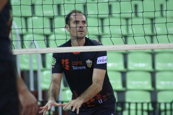 Ricardinho durante treino do Maringá Vôlei. | /Rodrigo Araújo / Copel Telecom Maringá Vôlei