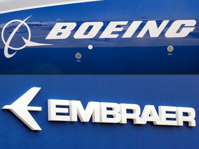 Boeing (EUA) e Embraer (Brasil): duas das maiores fabricantes de aviões do mundo | Eric Piermont/AFP