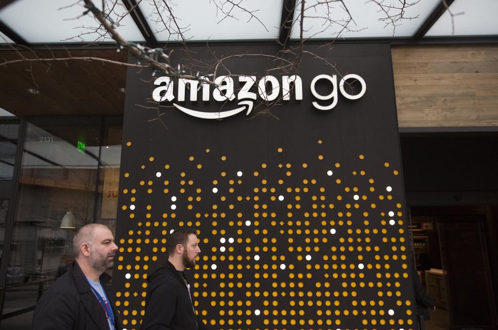 Uma das lojas Amazon Go em Seattle, nos EUA. | Mike Kane/Bloomberg