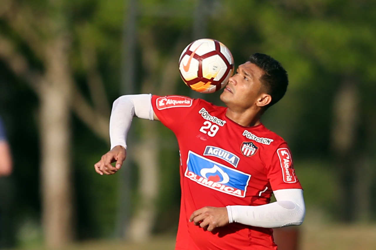 Teo Gutierrez, principal atacante do Junior Barranquilla | Albari Rosa/Gazeta do Povo/