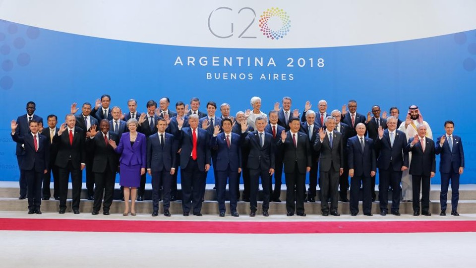 Reunião com as 20 maiores economias do mundo terminou neste sábado (1), em Buenos Aires. | Cesar Itiberê/PR