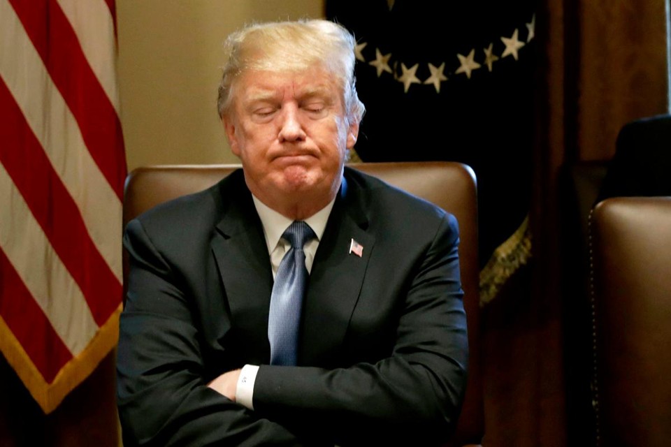 Trump insiste  que o orçamento fiscal para o ano de 2019, em curso desde outubro, separe US$ 5 bilhões para o muro na fronteira com o México | Yuri Gripas/Bloomberg