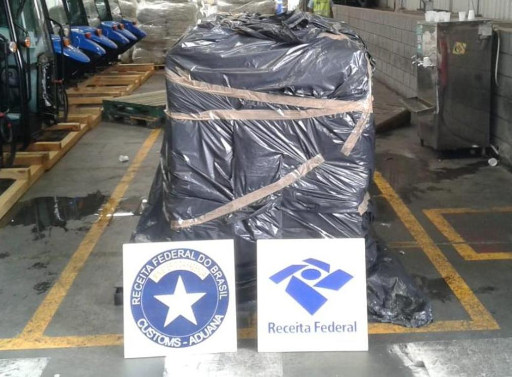 Droga apreendida veio para a Polícia Federal de Curitiba | Receita Federal/Divulgação