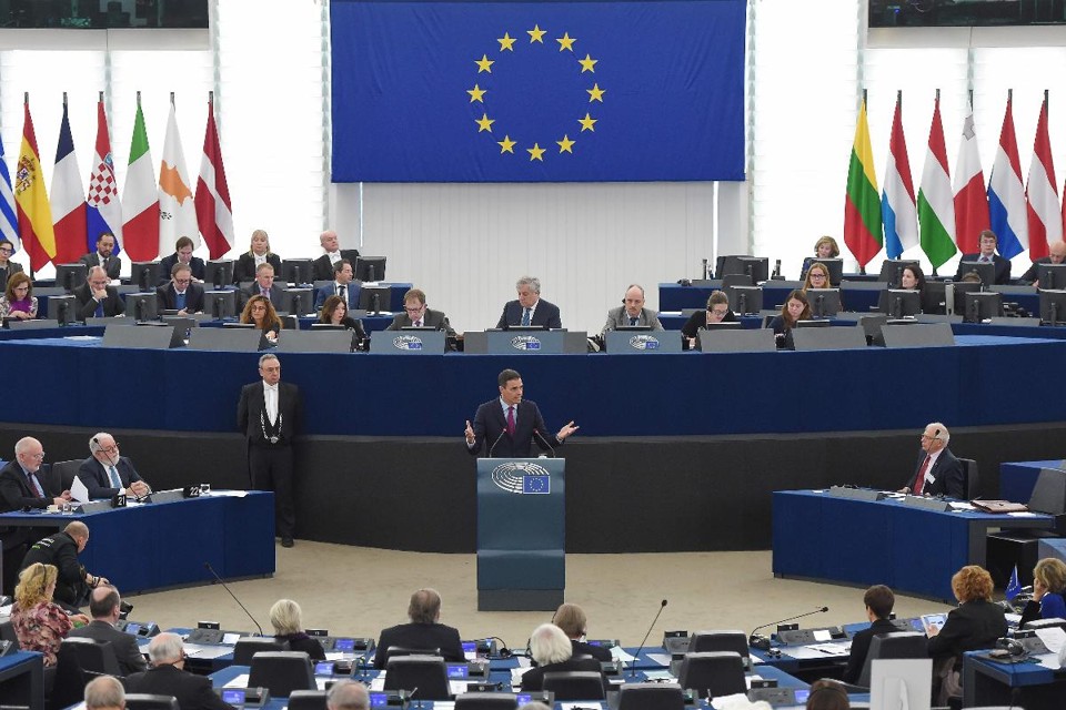 Sessão plenária do Parlamento Europeu, em Estrasburgo, na França, em 16 de janeiro. | FREDERICK FLORIN/AFP