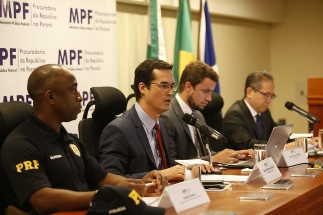 Coletiva concedida pelo Ministério Público Federal em Curitiba. | Albari Rosa/Gazeta do Povo