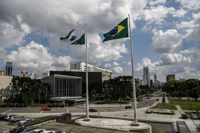 O Centro Cívico, em Curitiba, onde estão os centros do poder político no Paraná | André Rodrigues/Gazeta do Povo