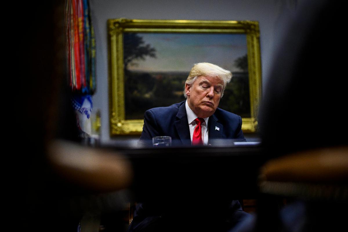 O presidente Donald Trump fala em uma mesa redonda na Sala Roosevelt na Casa Branca na terça-feira, 18 de dezembro de 2018. | Jabin Botsford/The Washington Post