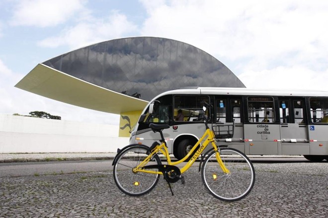 Bicicletas compartilhadas em Curitiba: empresa Yellon passa a operar na cidade | Cassiano Rosario / Gazeta do Povo