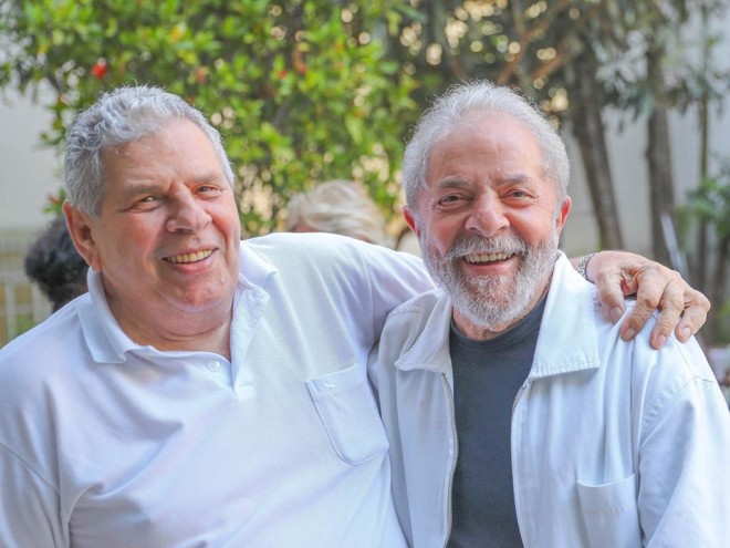 Genival Inácio da Silva, o Vavá, e o ex-presidente Lula: enterro será na manhã desta quarta-feira (30) | Ricardo Stuckert/Fotos Públicas