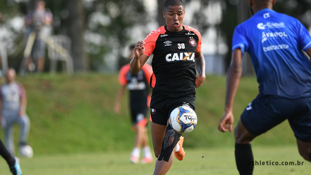 Bergson marcou o gol do Athletico em jogo-treino. | Miguel Locatelli/Athletico