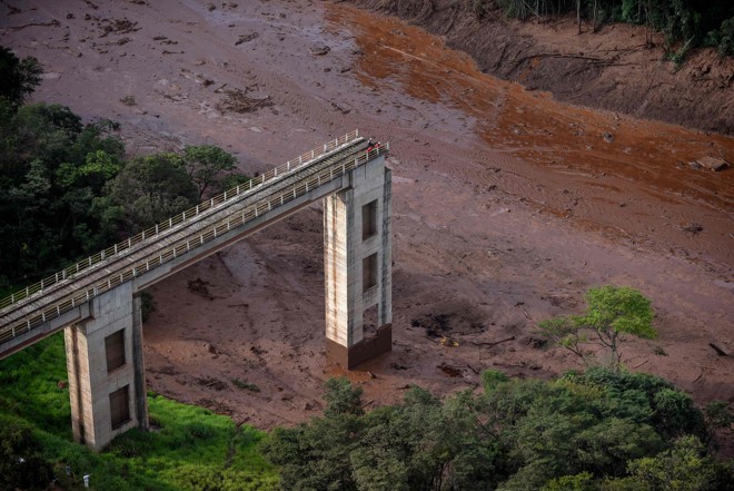 Contaminação do Rio São Francisco é uma provável consequência do desastre de Brumadinho. | Douglas Magno/AFP