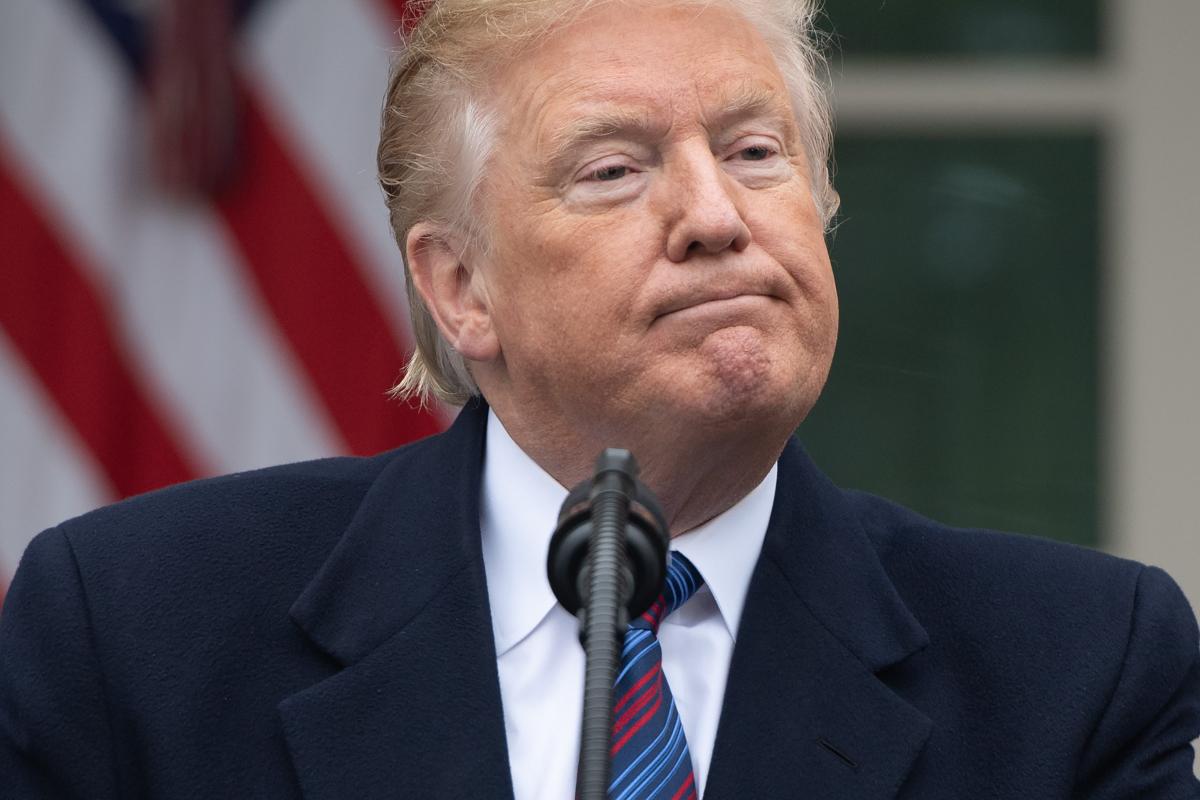 O presidente dos EUA Donald Trump em coletiva de imprensa na Casa Branca após reunião com líderes do Congresso sobre a paralisação do governo, em 4 de janeiro | SAUL LOEB / AFP