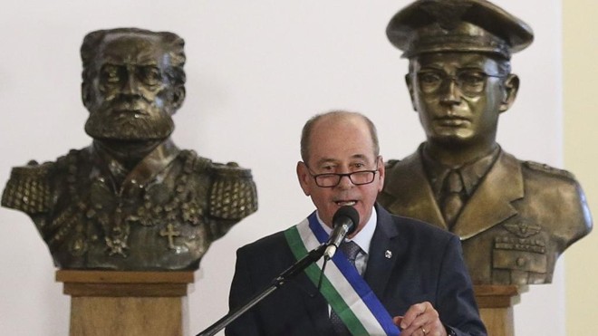 O ministro da Defesa, Fernando de Azevedo e Silva: “As Forças Armadas são um seguro caro que toda nação forte tem que ter”. | José Cruz/Agência Brasil