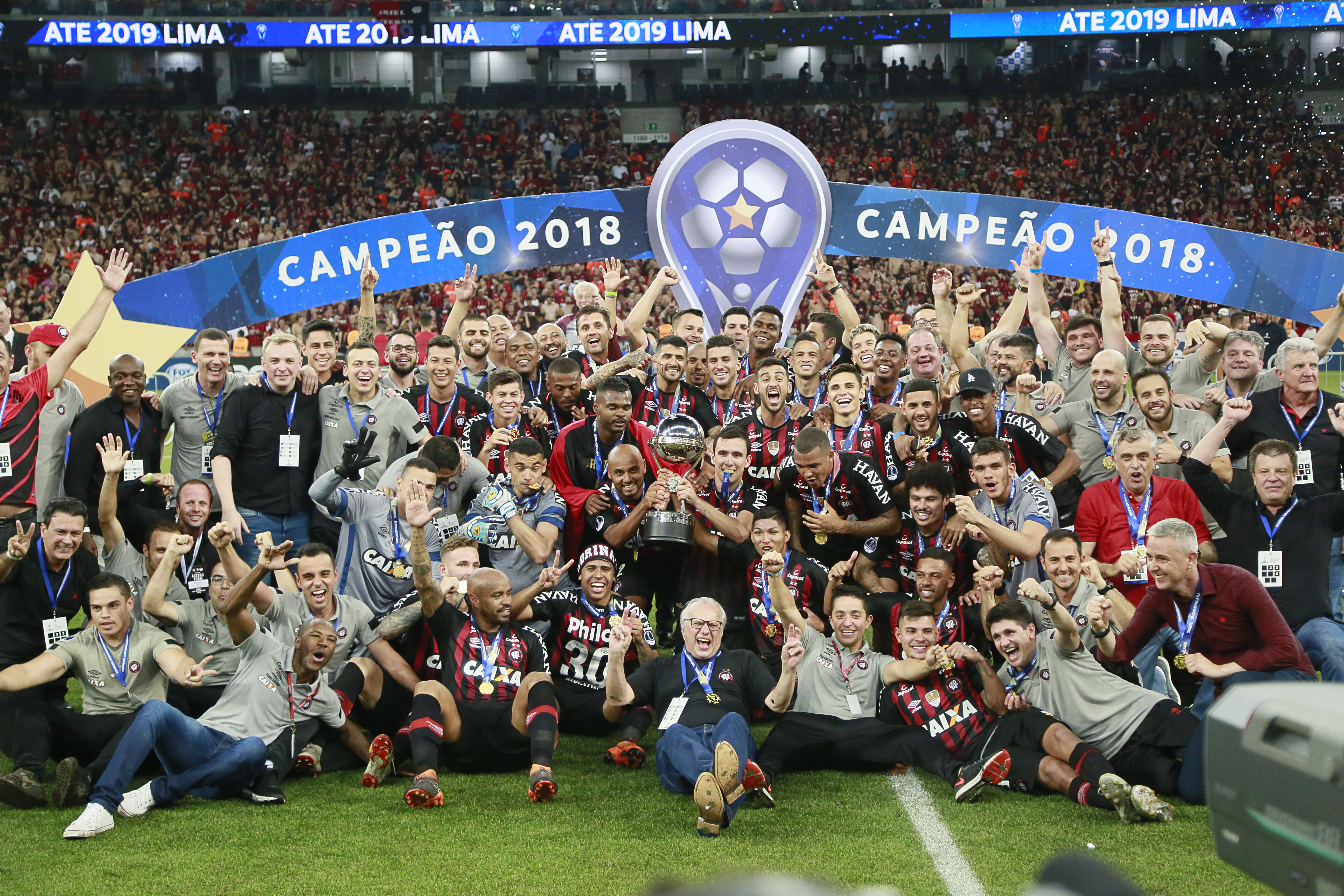 Athletico, campeão da Copa Sul-Americana 2018. | Lineu Filho/Tribuna do Paraná