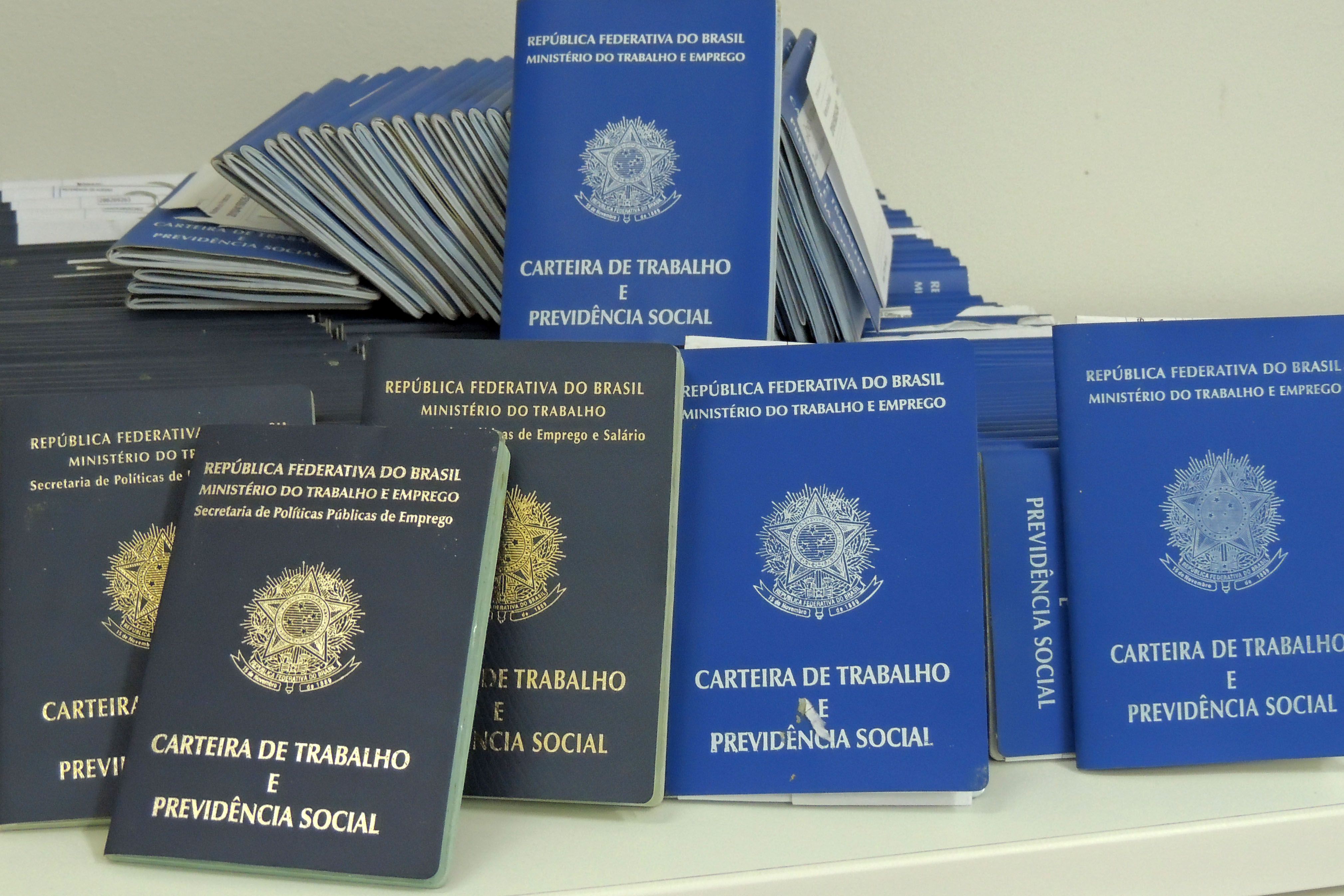 Parte das Carteiras de Trabalho encalhadas no Sine do Boqueirão. | Valdecir Galor / Prefeitura de Curitiba/