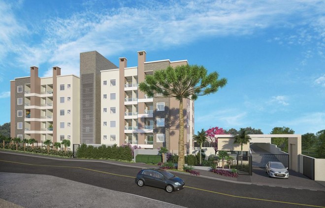Projeção do Chateau Belvedere, empreendimento da MRV para a classe média, que será lançado em Curitiba, no bairro Mossunguê. | Divulgação/