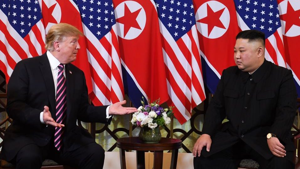 Donald Trump e Kim Jong-un em Hanói