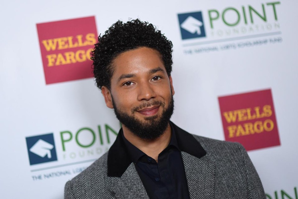 O ator progressista Jussie Smollett, acusado de encenar um ataque racista e homofóbico contra si mesmo | ANGELA WEISS/AFP