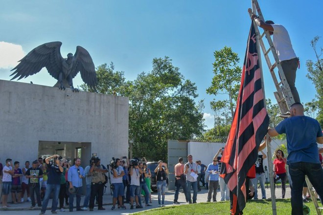 CT do Flamengo não tinha todos os laudos dos Bombeiros. | THIAGO RIBEIRO/AFP