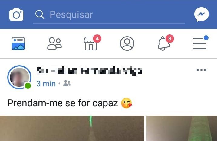 Pelas redes sociais, suspeita desafiava a polícia | Divulgação/Polícia Civil