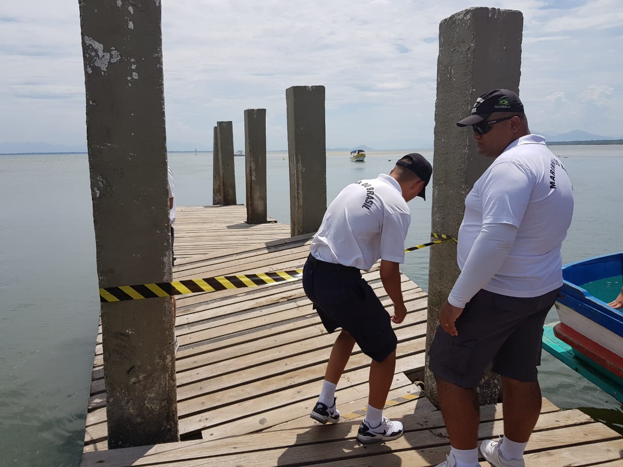 Marinha isolou área e notificou proprietário para resolver os problemas no trapiche. | Divulgação/Animpo