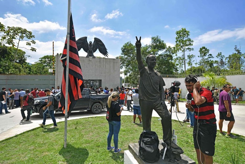 Alojamento da base do Flamengo não tinha licença da Prefeitura do Rio | CARL DE SOUZA/AFP
