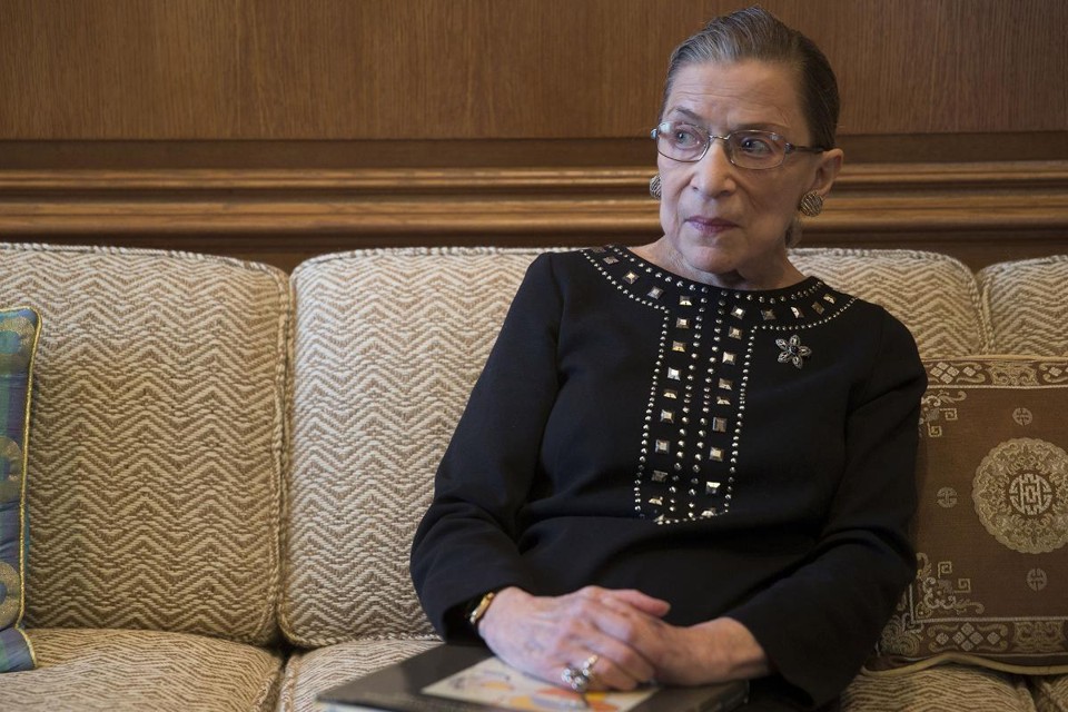 A ministra da Suprema Corte dos EUA Ruth Bader Ginsburg, em 2013. | Andrew Harrer/
Bloomberg