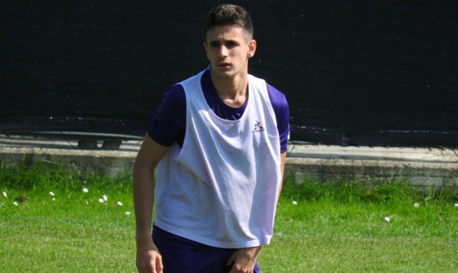 Luiz Fernando durante treino da Fiorentina sub-19. | /Divulgação Fiorentina