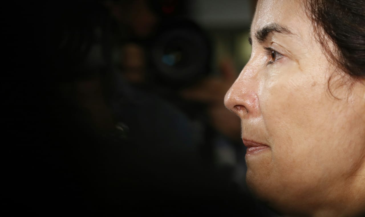 Eliana Aparecida Corrêa Freitas teve de ficar frente a frente com o assassino confesso de seu filho | Jonathan Campos/Gazeta do Povo
