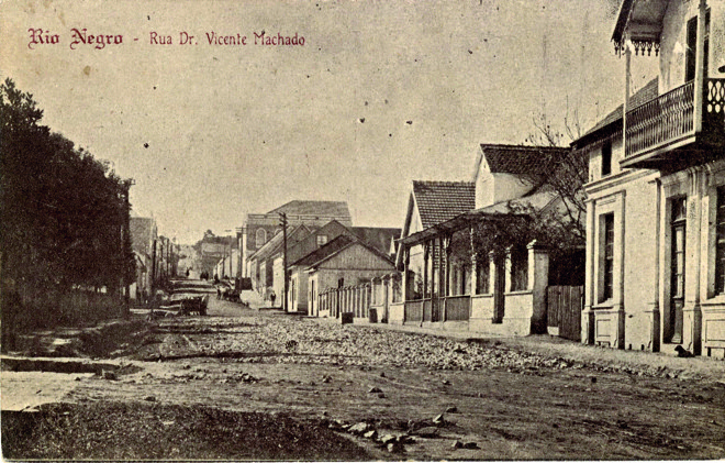 Município de Rio Negro, nos anos 1910, era um dos poucos que tinham alguma infraestrutura no estado. | /Acervo Mudeu Paranaense