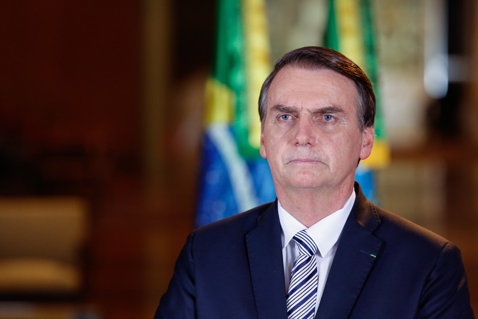 Jair Bolsonaro escreveu em espanhol para apoiar o movimento popular que deseja a saída de Nicolás Maduro. | Isac Nóbrega/Presidência da República
