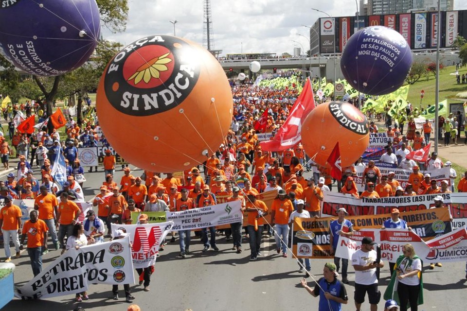 Sem dinheiro após a reforma trabalhista, sindicatos usam fusão para sobreviver | Jaélcio Santana/Força Sindical