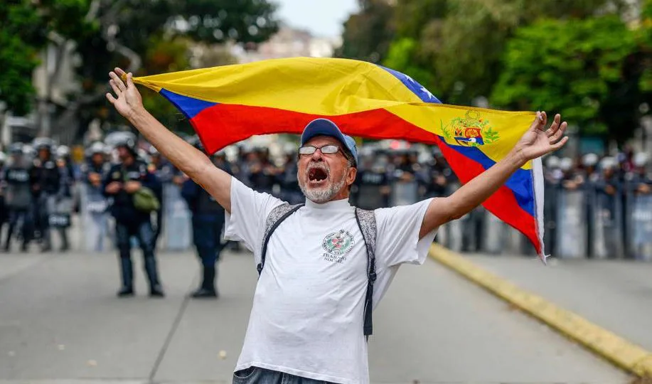 Protesto contra Maduro em 9 de março