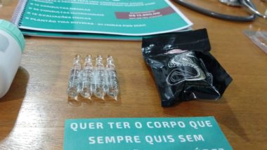 Esteroides anabolizantes eram prescritos e vendidos pela dupla formada por um falso médico e um falso personal trainer em Curitiba. Foto: Polícia  Civil do Paraná