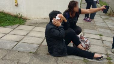 Senhora de 72 anos teve ferimentos na cabeça ao ser atacada por cachorros. PM teve de atirar nos animais. Foto: PM