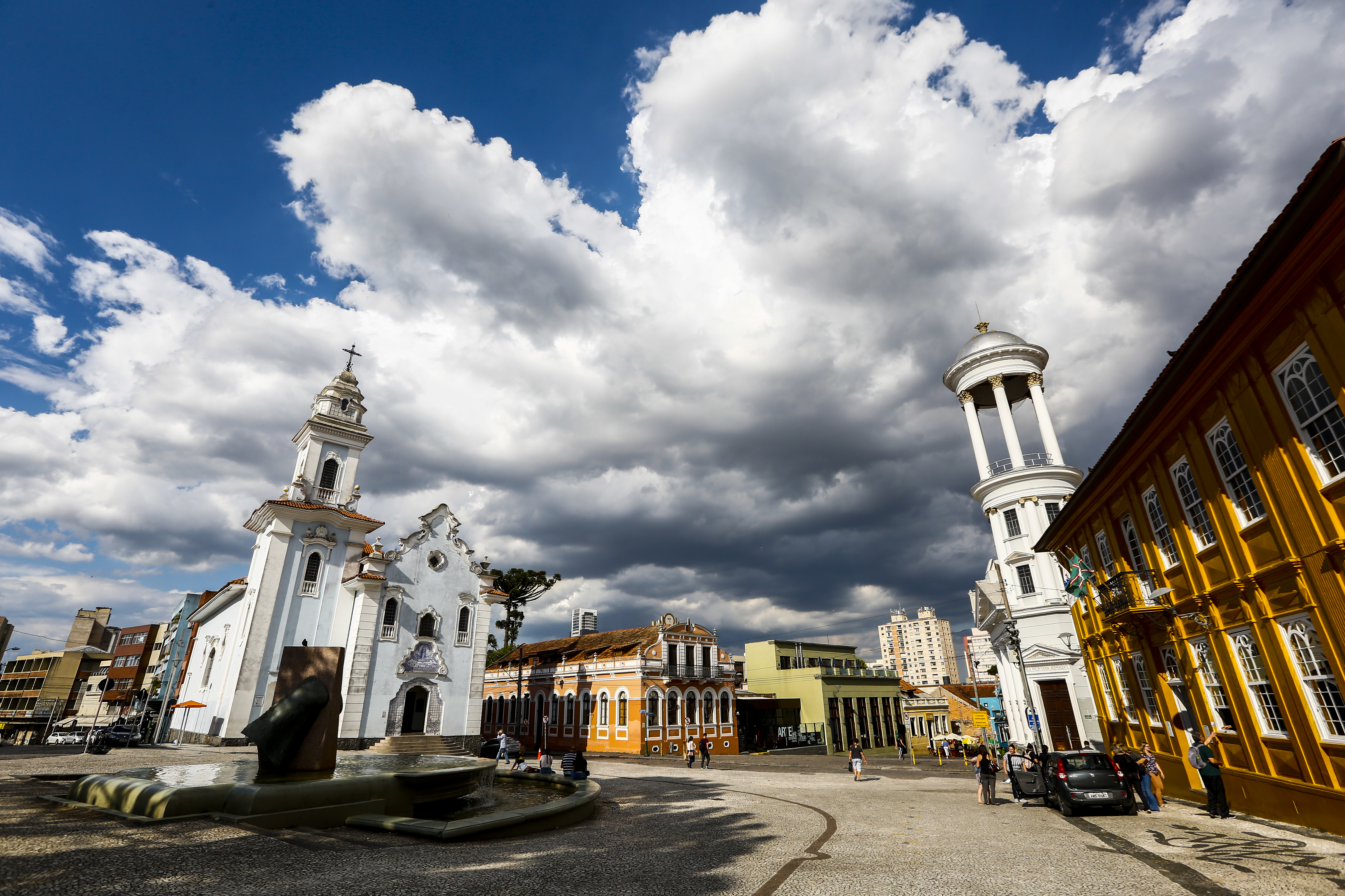 céu, nuvens, Igreja do Rosário