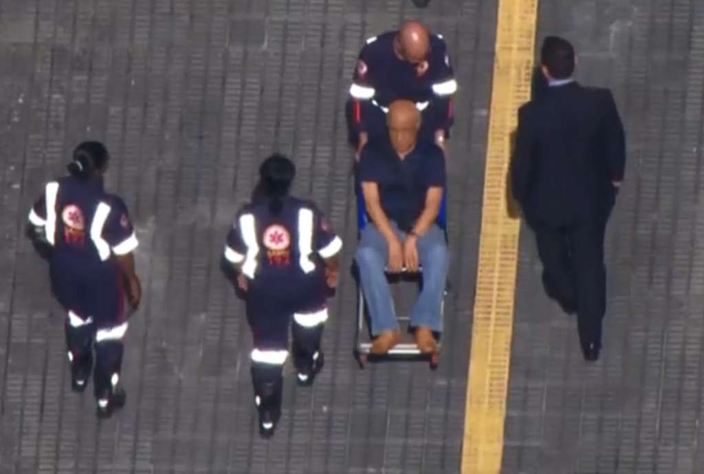 Momento da prisão de Coronel Lima.