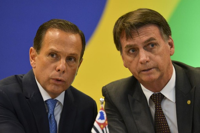 João Doria, governador de SP, e Jair Bolsonaro. | Marcelo Camargo/Agência Brasil