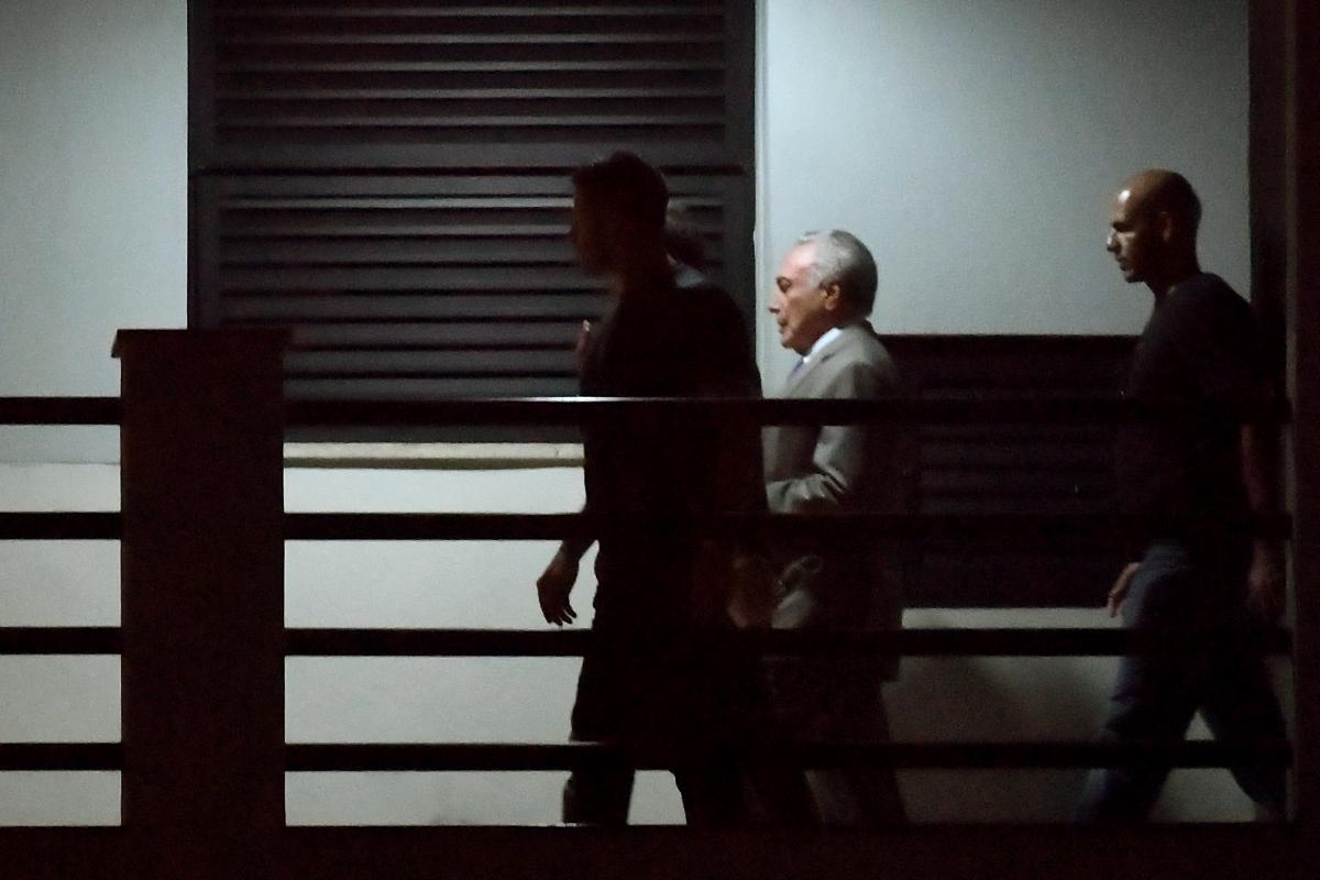 Ex-presidente Michel Temer chega à Polícia Federal no Rio de Janeiro | MAURO PIMENTEL/AFP