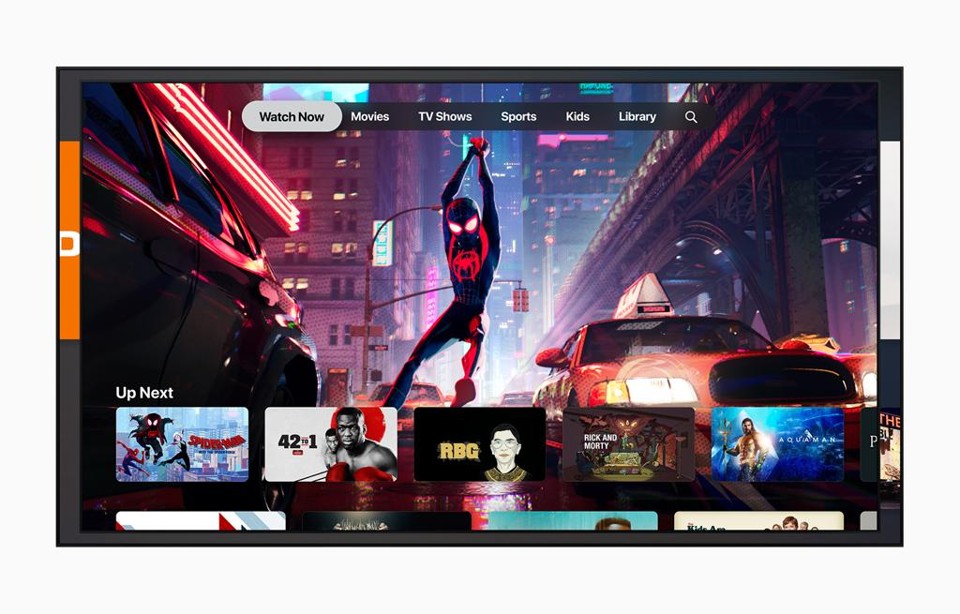 Interface da Apple TV+, o serviço de streaming da Apple que deve estrear no segundo semestre 2019. | Divulgação/