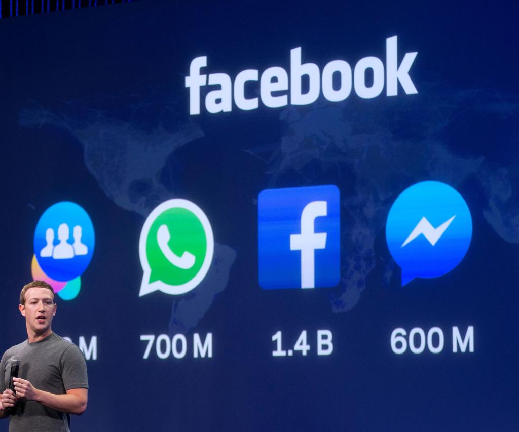 Mark Zuckerberg em evento do Faceook e demais plataformas pertencentes à empresa. | JOSH EDELSON/AFP