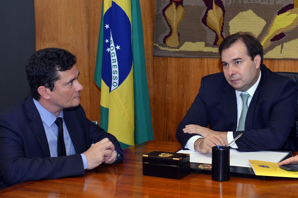 A rebelião de Rodrigo Maia: por que o presidente da Câmara subiu o tom contra Moro | Isaac Amorim/ MJ