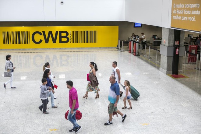 Aeroporto Afonso Pena, na Grande Curitiba. | Marcelo Andrade/Gazeta do Povo