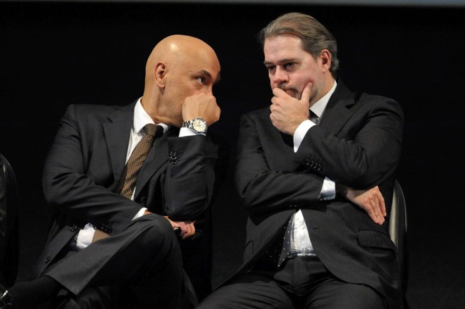 Alexandre de Moraes e Dias Toffolli: o primeiro conduz o inquérito aberto pelo segundo. | Fabio Rodrigues Pozzebom/Agência Brasil