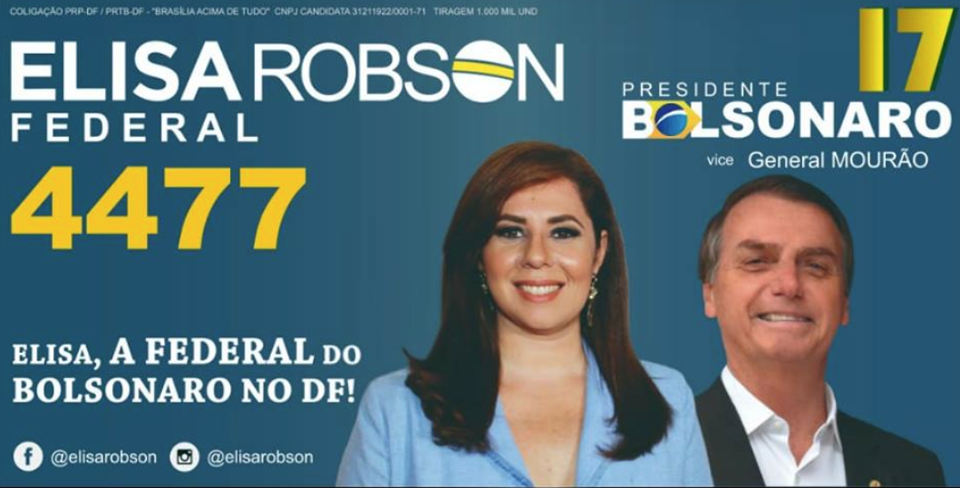 Candidata a deputada repassou ao marido 60% da verba pública eleitoral | Reprodução